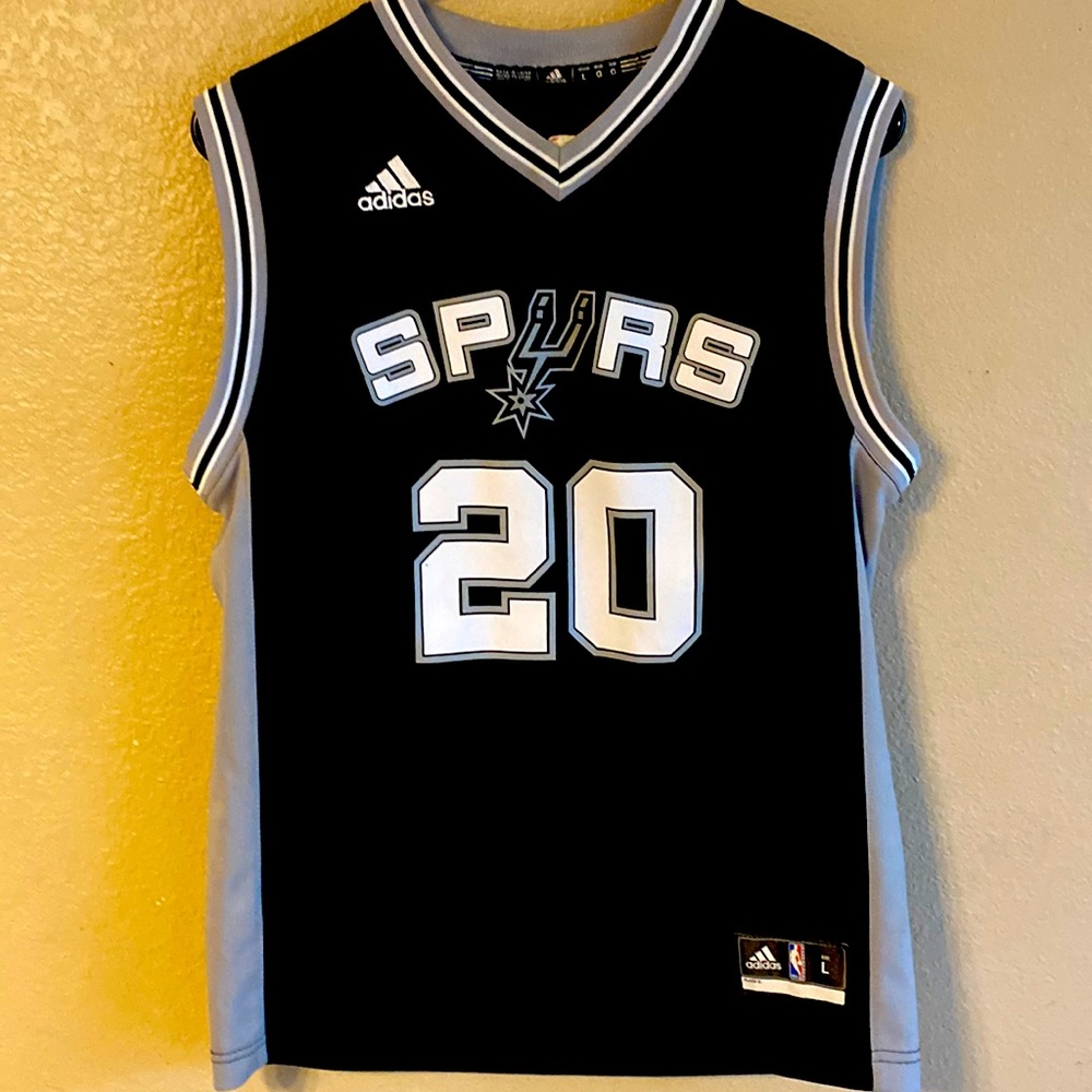 Adidas San Antonio Spurs Mani Ginobili #20 Youth Size L Jersey